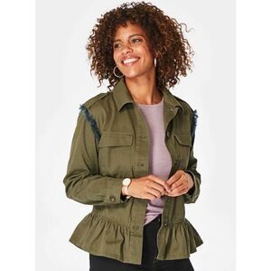Matilda Jane Moments with you Letterman Jacket size M Medium Womens
